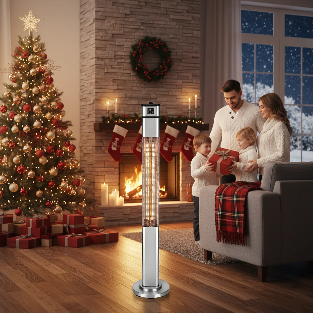 1500W Freestanding Heater with Anti-Tip Base for Windy Christchurch Gardens NZ Voltage