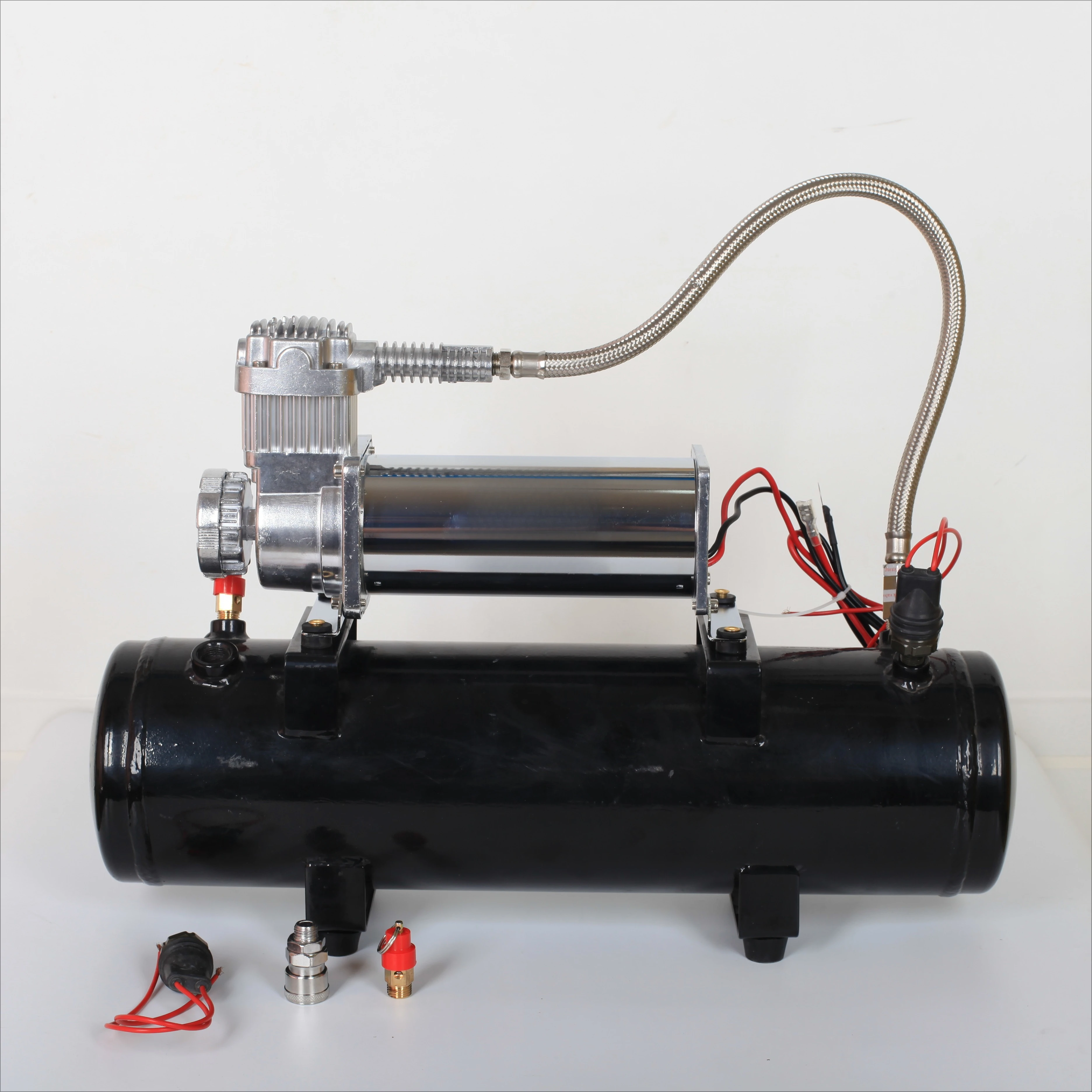 12 Volts Suspension air Compressor Kit with air tank Heavy Compressor Used in Truck and air Horn