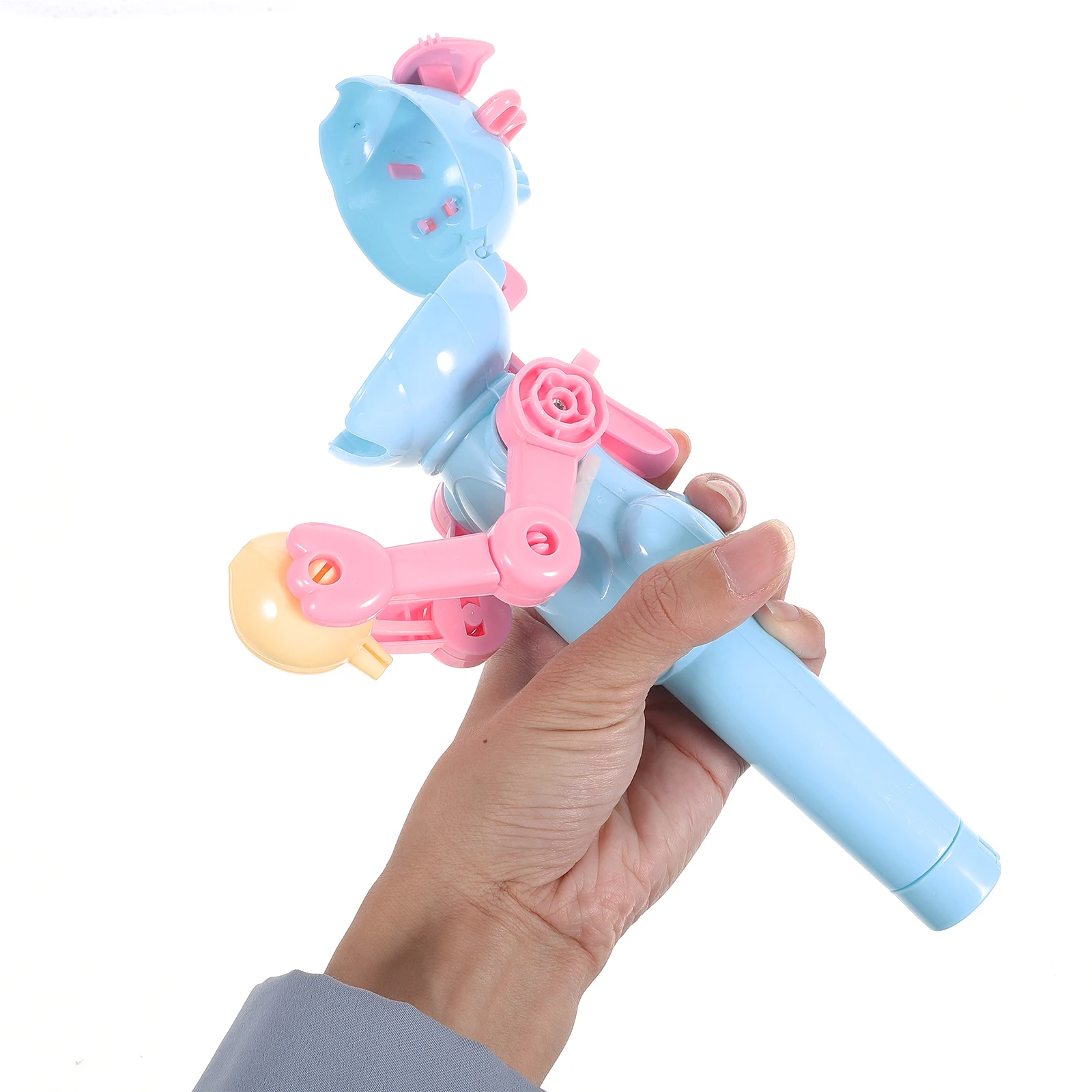 

Robot Lollipop Toy Blue Kids Holder Safe Cleanable Decompression Novelty Candy Storage Plastic Fun Gifts