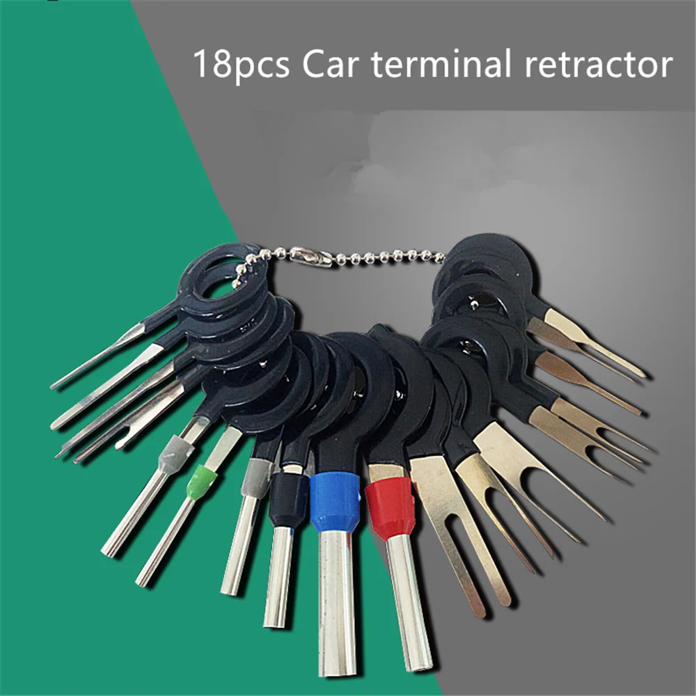 

18Pcs Car Plug Terminal Removal Tool for Audi A6 C5 BMW F10 Toyota Corolla Citroen C4 C3 Nissan Qashqai Ford Focus 3 2