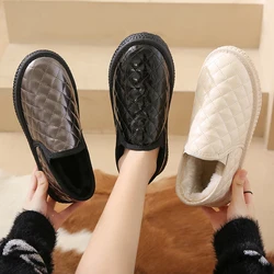 Round Toe Flat Heel Lady Boots Women's Low Shoes Boots-Women Australia Ankle 2022 Snow Rubber PU Fabric Rome Lace-Up Short Plus