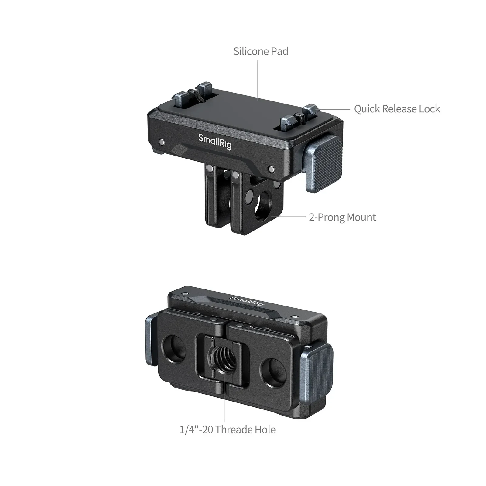 SmallRig Action Camera Adapter Support Quick Release Plate Clamp for Insta360 Ace Pro 2 / Ace Pro / Ace
