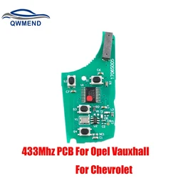 2/3/4 pulsanti chiave a distanza PCB per Chevrolet 433Mhz per Chevrolet Malibu Cruze Aveo Spark Sail per Opel key Electronic Board