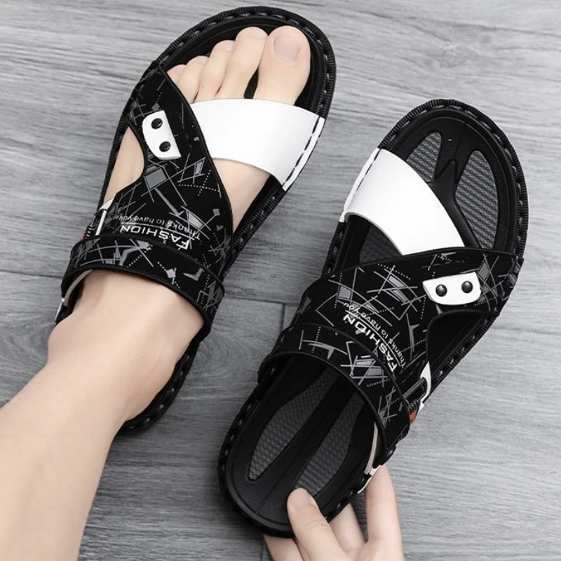 Men's Soft Open Toe Platform Sandals For Beach_voghion.com