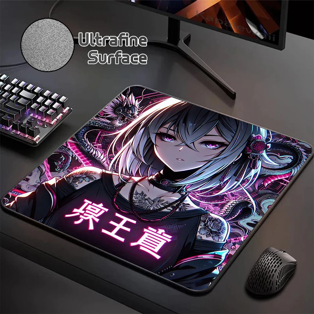 

Ultrafine Surface Mousepad Gaming Speed Keyboard Pads Rubber Desk Mat Office Anime Girl Mouse Pad Tapis de Souris 400x450mm