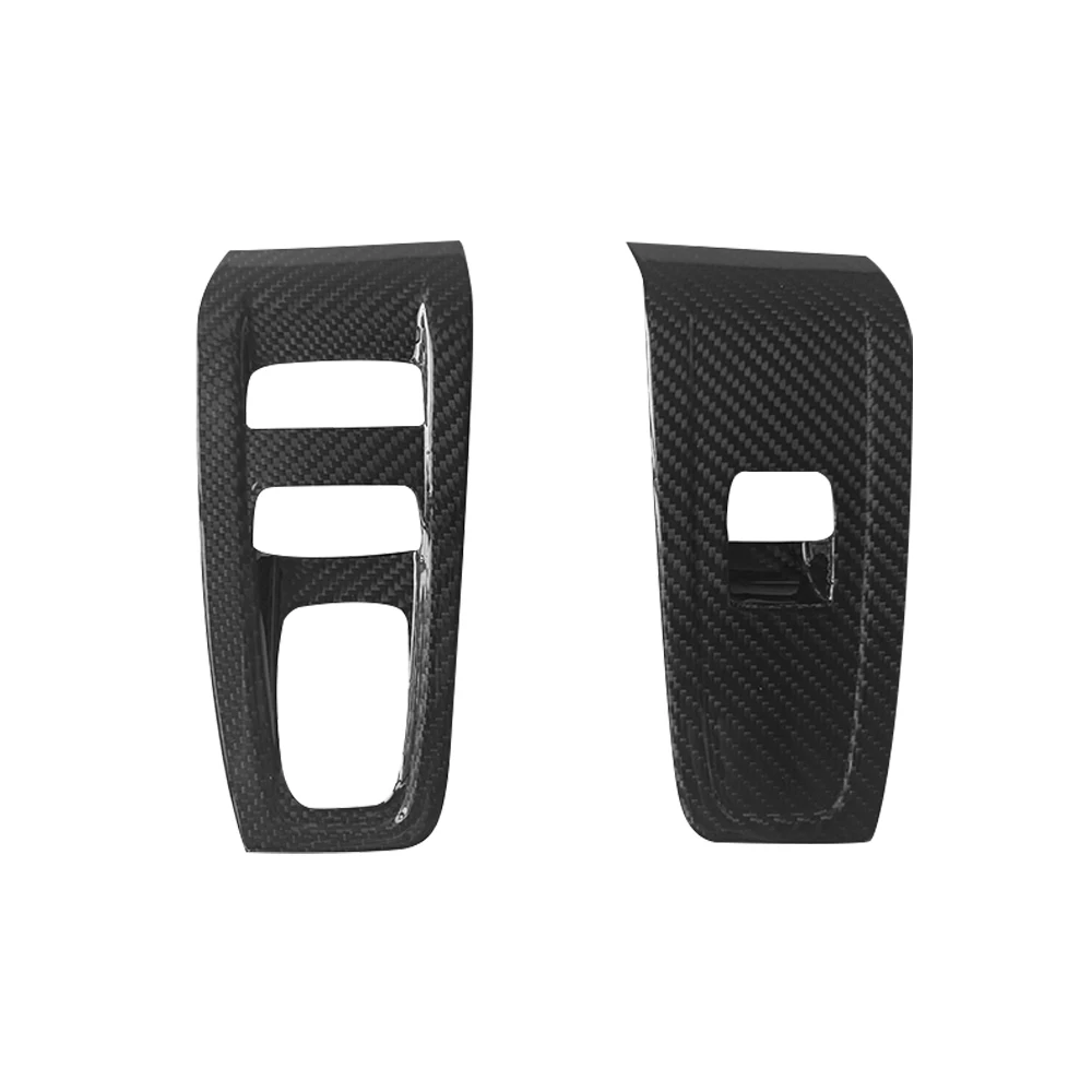 RHD Dry Carbon Interior Door Lift Button Panel Trim Window Switch Cover For Subaru BRZ For Toyota GR86 2021+