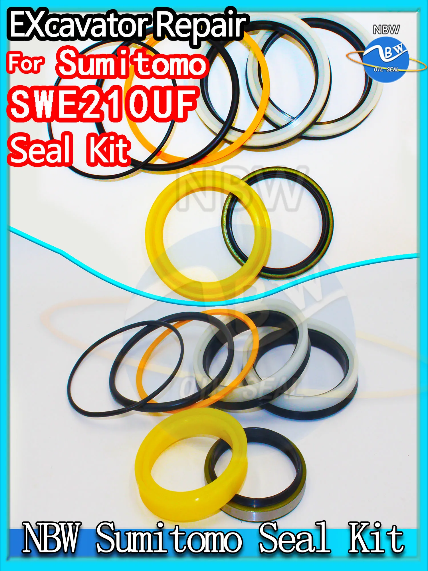 

For Sumitomo SWE210UF Excavator Oil Seal Kit High Quality Repair Gasket Nitrile NBR Nok Washer Skf Service Orginal Quality Track