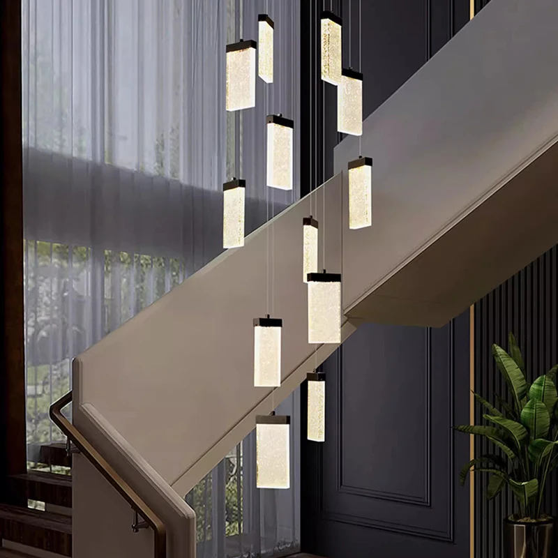

Modern Stair Chandelier Pendant Lights Indoor Lighting Ceiling Lamp Hanging light led Chandeliers for living room indoor lightin