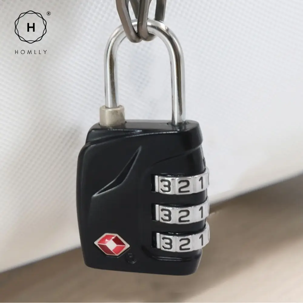 Homlly Digit Combination Travel Luggage Pad lock & Wall Mounted Key Storage Box