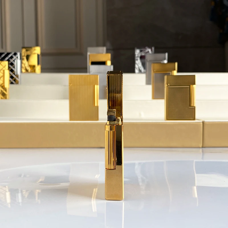 

New Commemorative Edition Luxury Butane Lighter Single & Double Flame Ping Sound Natural Paint Cigarette Smoker's Choice