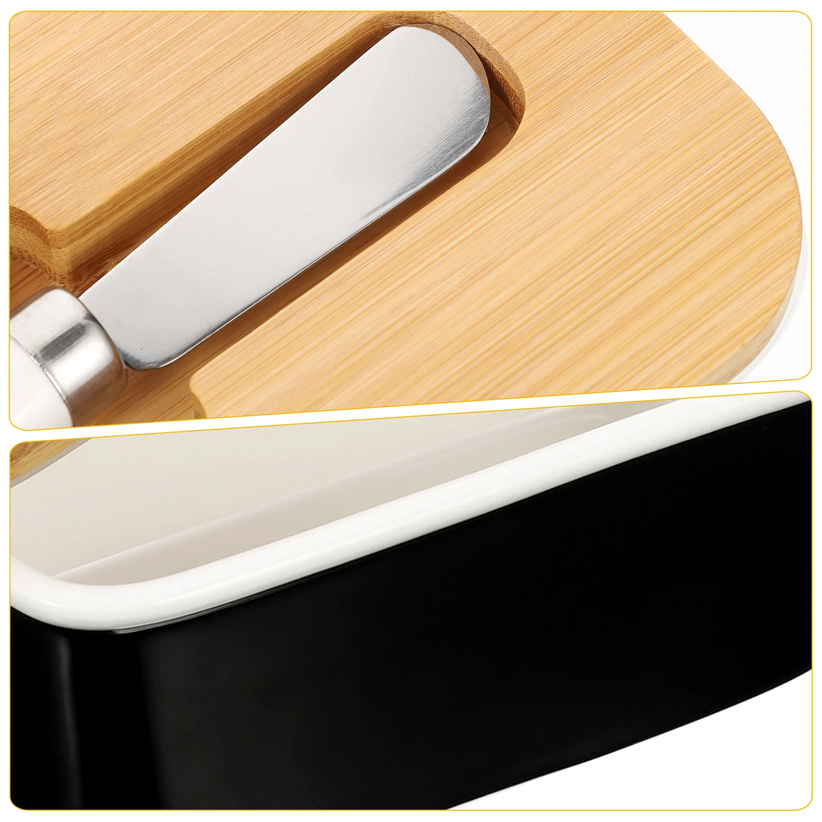 

Butter Box Set Sealed Dish Container for Counter Storage Household Fridge Silica Gel Homemade Jar
