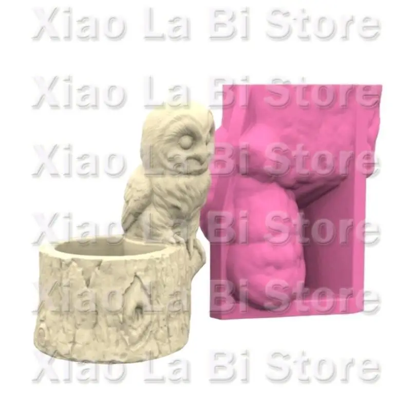 

XXFD Crafting Moulds Silicone Owl Pots Molds Silicone Planter Moulds for Succulents Epoxy and Concrete Planter Casting