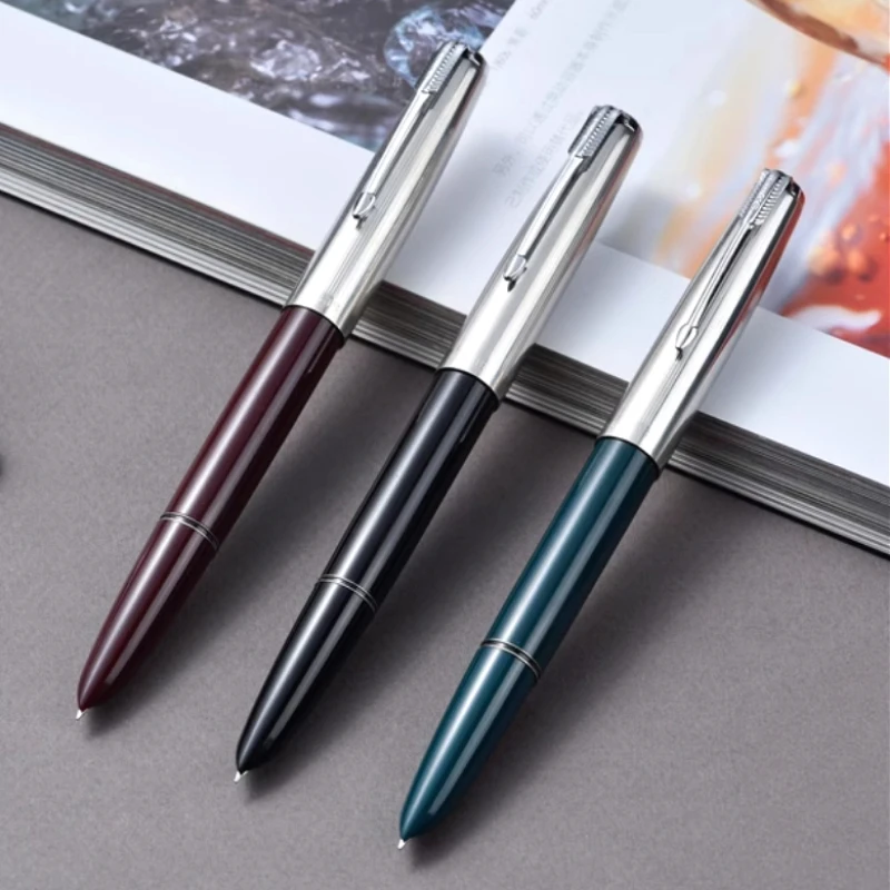 Hero 616 Classic Old Fountain Pen Small Big Size F 0.5MM Nib,Black Red Colors Squeeze Inking Luxury Office Supplies Stationery