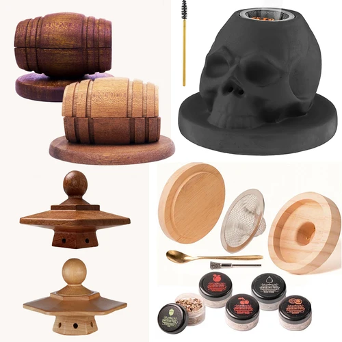 Kit Ahumador De Cócteles Con Virutas De Madera, Capó De