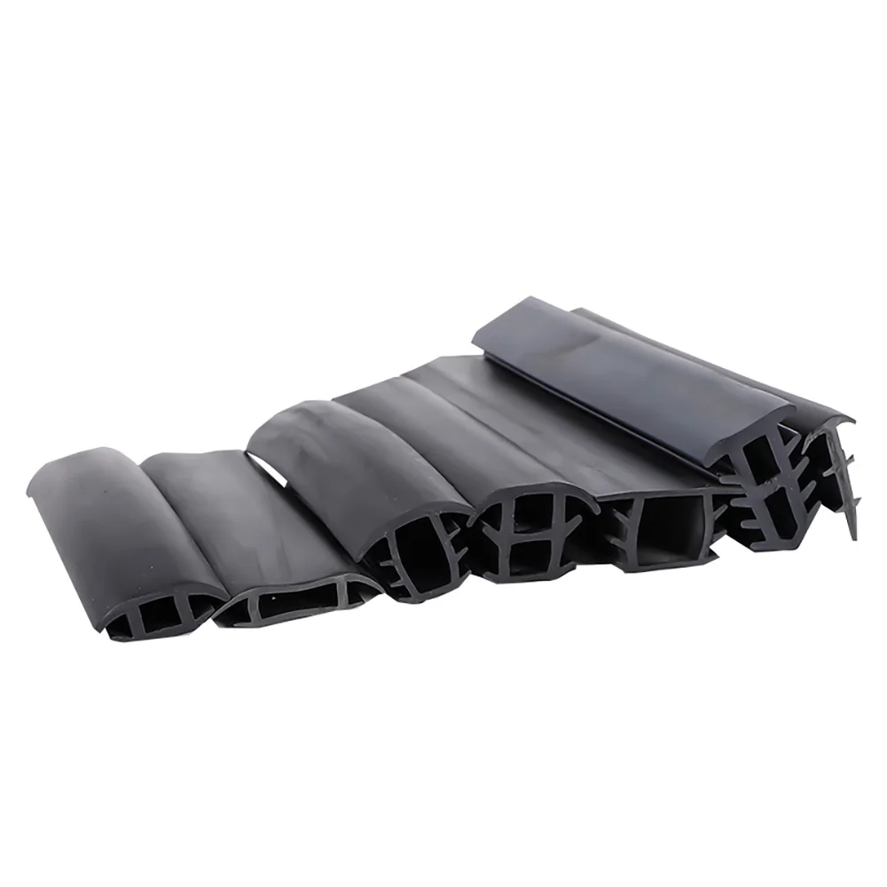 Silicone EPDM T Strip Rubber Weather Seal For Photovoltaic Support Metal Cable Trough Cover Monocrystalline Solar Panel Fittings