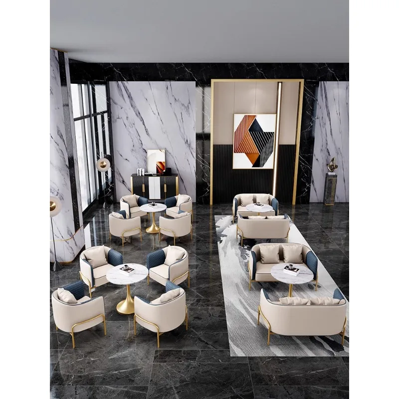 

Business leisure sofa high-end sales office tables and chairs hotel lobby office negotiation reception room double sofa