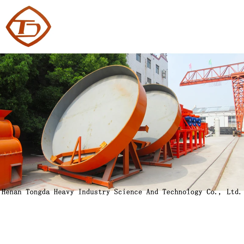 Disk Granulating Fertilizer Machine Chicken Manure Fertilizer Making Machine Disc Pelletizer Disc Granulator