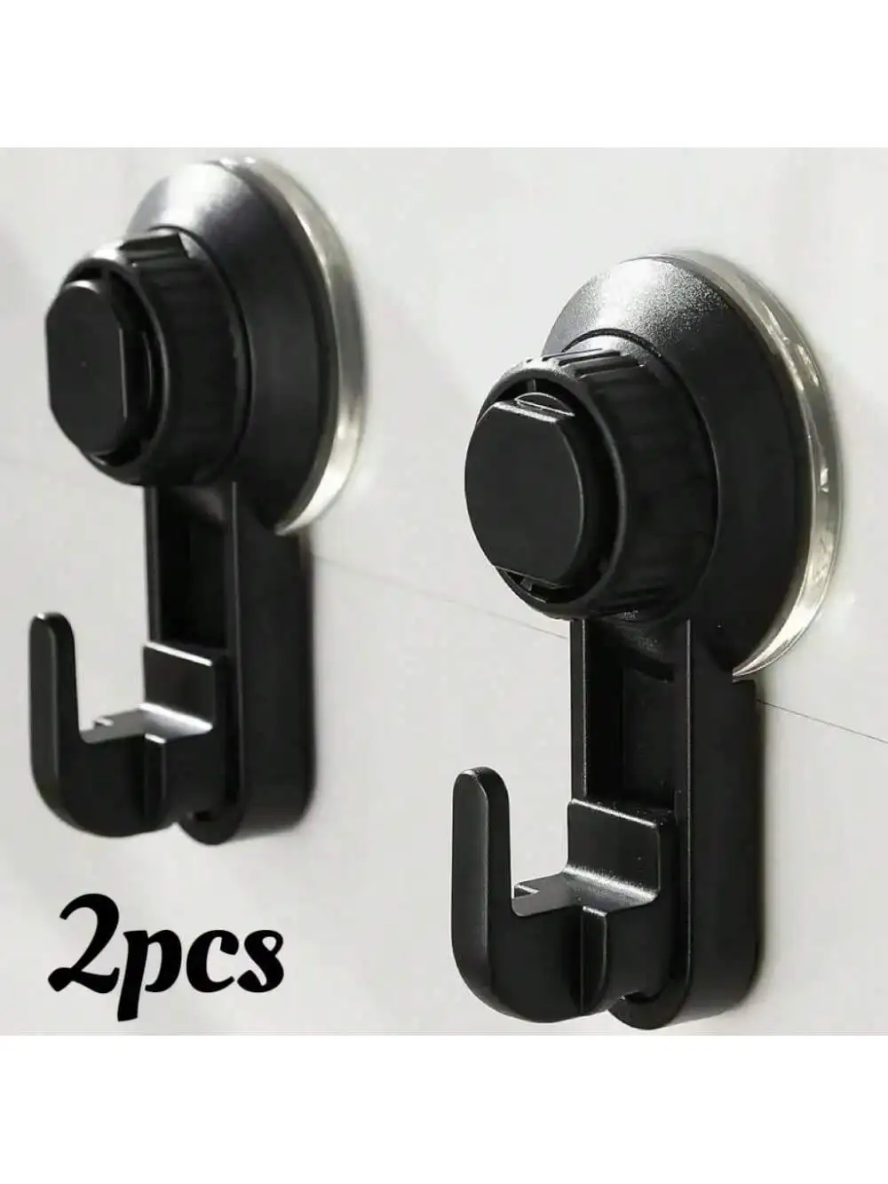 2Pcs Suction Cup Hooks Strong Self Adhesive Door Wall Vacuum Hooks Clothes Hangers Hooks Towel Racks For Kitchen Bathroom