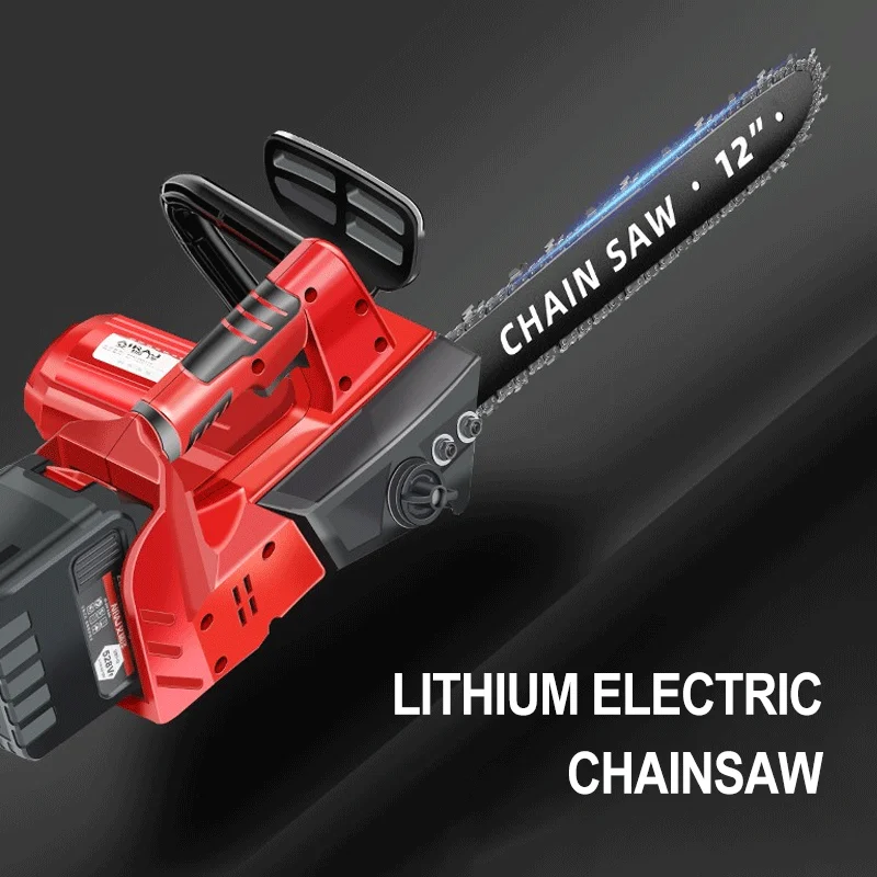 Rechargeable brushless electric saw high power household lithium portable chain outdoor wireless logging ice breaking saw tool