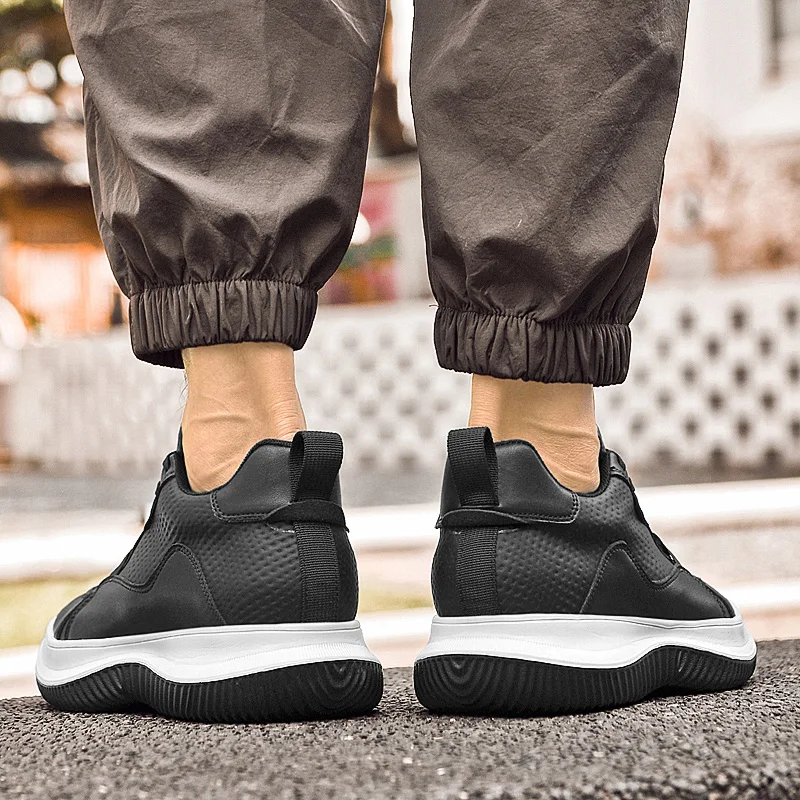 عدم الانزلاق أحذية قيادة في الهواء الطلق رجل كلاسيكي 2025 جديد الشقق اليدوية الذكور كل مباراة أحذية رياضية جلد طبيعي الرجال المدربين عادية #6