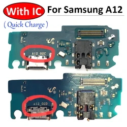 10Pcs, For Samsung A12 A125 A125F / A12 Nacho A127 USB Charging Port Mic Microphone Dock Connector Board Flex Cable Repair Parts