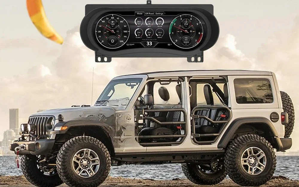 Suitable for JEEP Jeep Wrangler JL Modification Upgrade Full LCD Dashboard 2018-2023