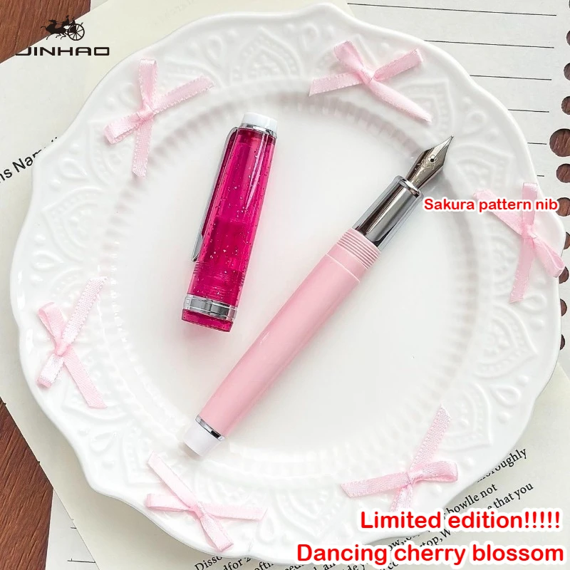 Niska seria COG, pióro wieczne JINHAO 82, limitowana edycja, pióro kaligraficzne w kolorze „Tancząca Sakura”, artykuły biurowe i szkolne, przybory do pisania. — zdjęcie produktu 5