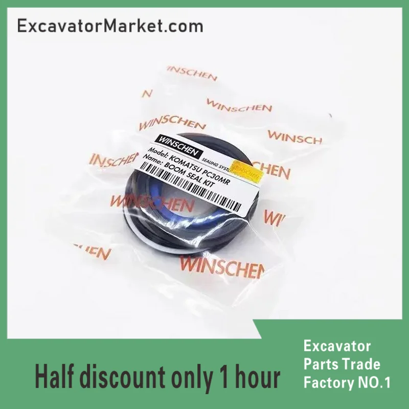 

Excavator Accessories Komatsu parts PC30MR-1 PC30MR-2 boom cylinder seal kit Komatsu Oil Seal PC30MR-1-2 Repair Kit