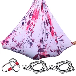 4m Aerial Yoga Hammock Set, Ombre Aerial Silks, Gradient Color, Yoga Fitness Stretch Belt for Gym, Indoor Yoga Studio