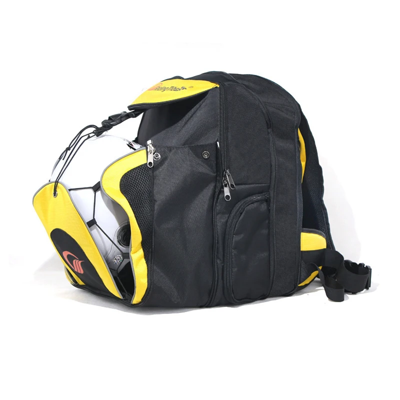 Yellow Motorcycle Bicycle High-Capacity Helmet Bag Travel  Can Hold Computer Phone With Waterproof Cover G-XZ-012