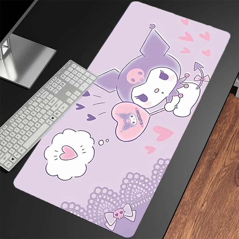 Mouse Pad Kuromi N on-Slip Large Kawaii Gaming Accessories Notbook Computer Speed Mini Pc Gamer Keyboard Pad Desk Mat Mousepad