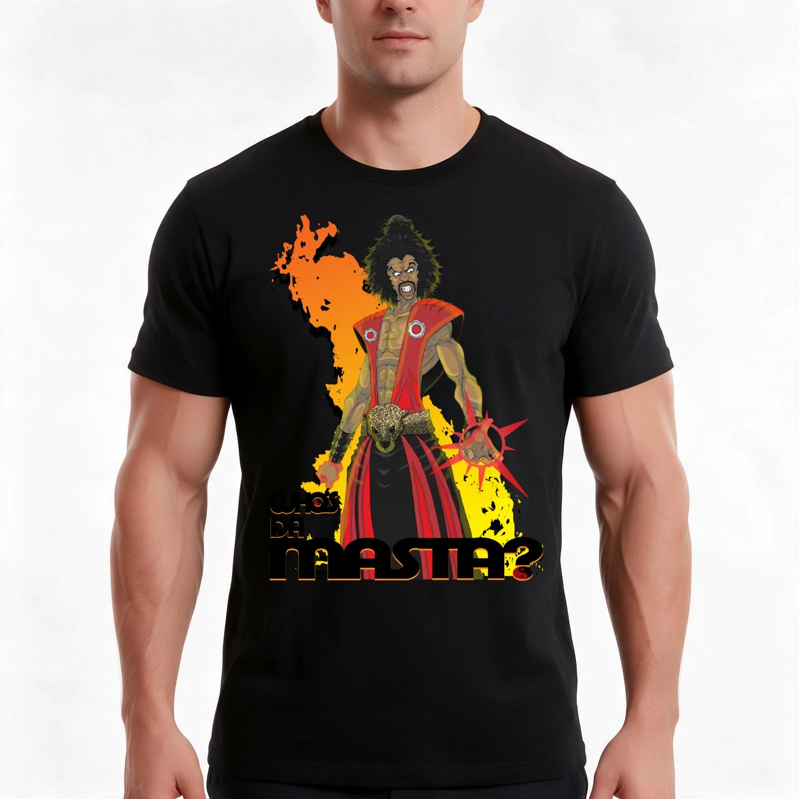 Sho'nuff the Shogun of Harlem T-Shirt Summer Casual Cotton Tee Oversized Streetwear Tops Vintage Graphic Print 100% Cotton