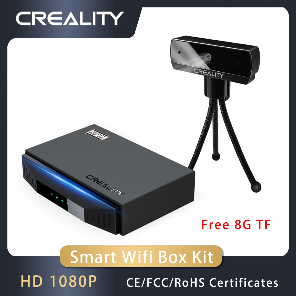 

CREALITY 3D Printer Smart WIFI Box Kit 2.0 Free 8G TF Card CRCC-S7 HD 1080P Web Camera APP Remote Control Real-time Monitoring