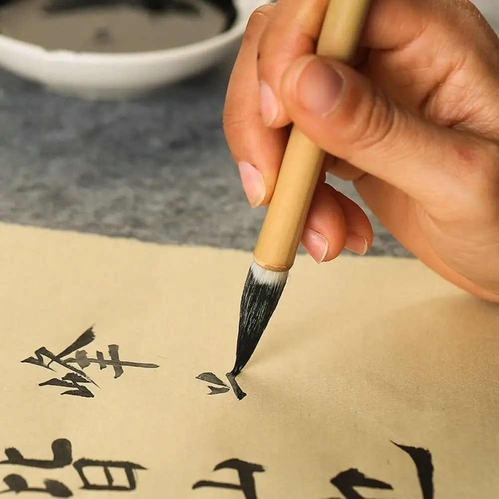 

Traditional Chinese Calligraphy Brush Oil Watercolor Oil Painting Scriptures Writing Brush Wolf Hair High-end Art Paint Brush