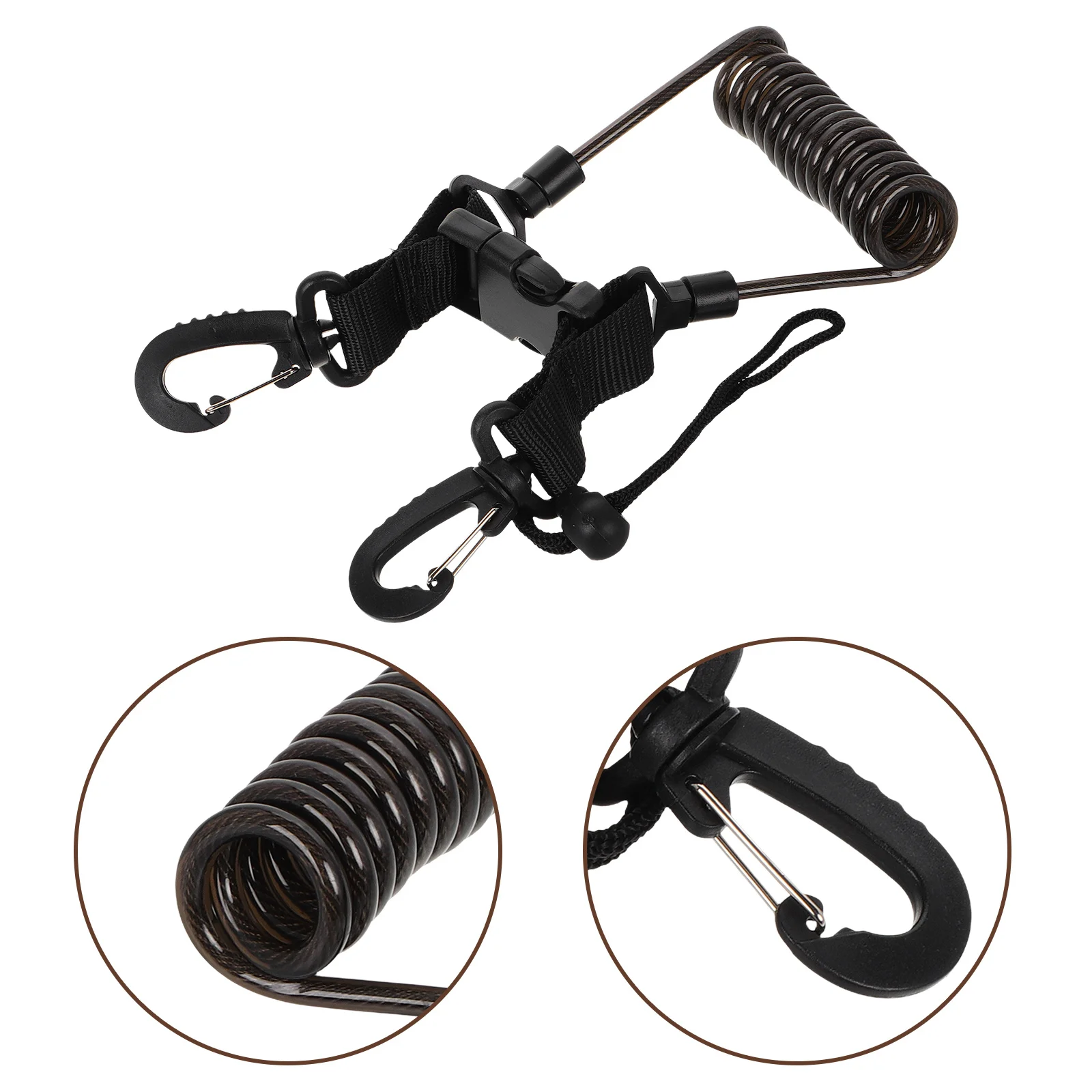 Underwater Camera Lanyard with Excellent Rebound Performance Long-Lasting Retractable Dive Rope for Scuba Diving Photography Use