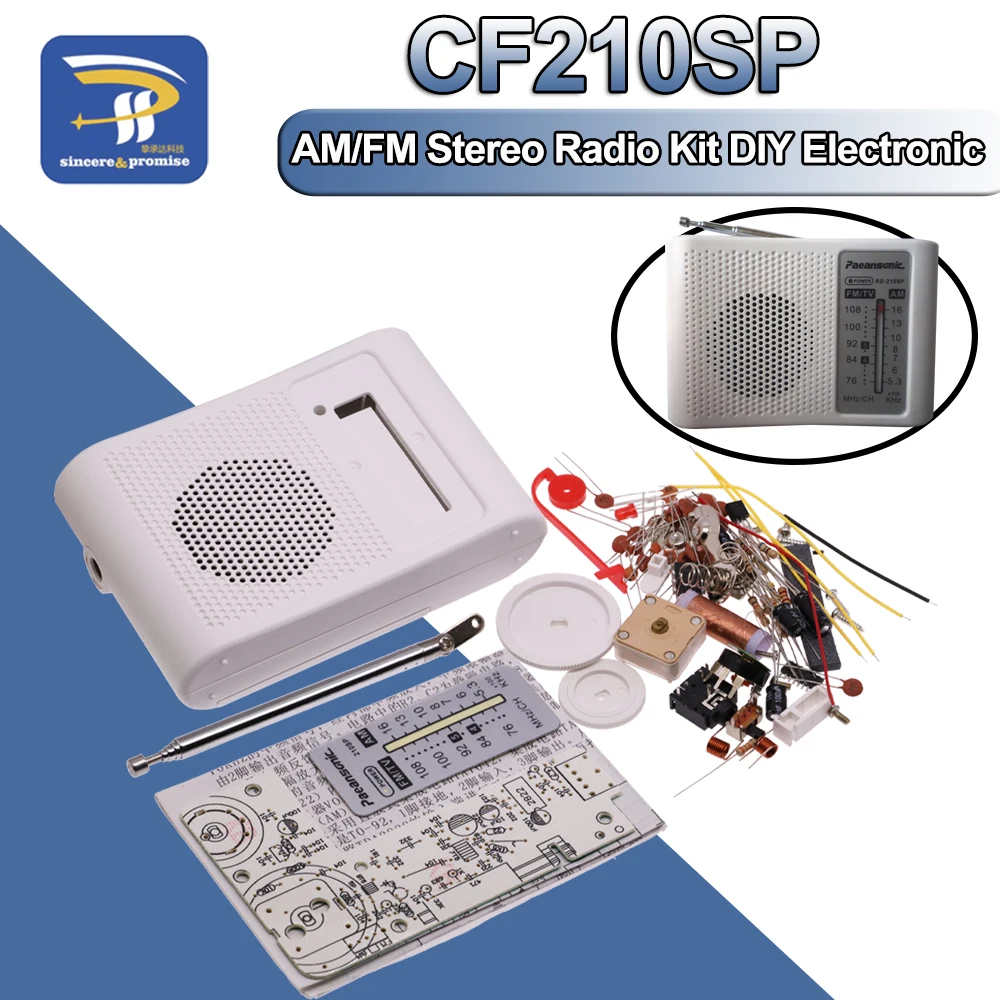 CF210SP AM/FM Stereo Radio Kit DIY Electronic Assemble Set Kit Portable FM AM radio DIY parts For Learner