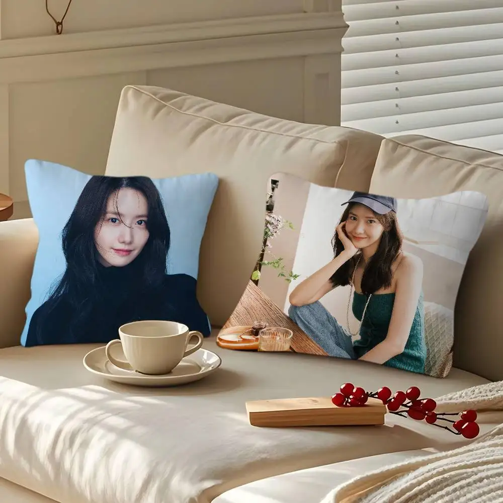 

Y-Yoona Singer Pillow Gift Home Office Decoration Pillow Bedroom Sofa Car Cushion CoverPillow Case