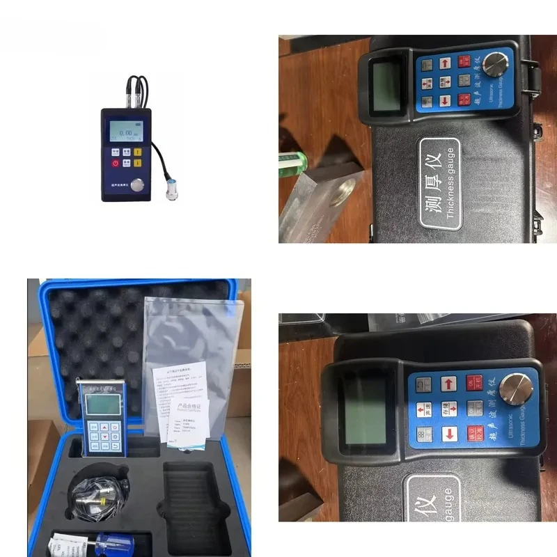 

High Precision Ultrasonic Thickness Gauge for Metal and Pipes Portable Digital Thickness Meter with LCD Display Anti-Fall