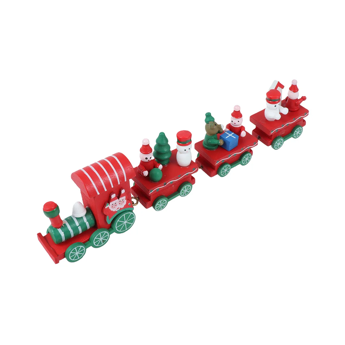 

Christmas Decorations Miniature Train Holiday Desk Ornaments Tiny Small Craft