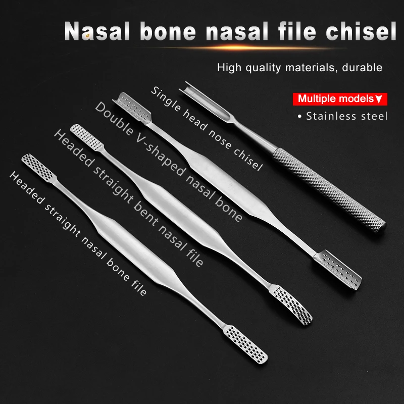 Shi Qiang Nasal Osso Nasal Nasal Equipamento Plástico Estética Cirurgia Plástica Ferramenta Faca Osso Cinzel com Buraco