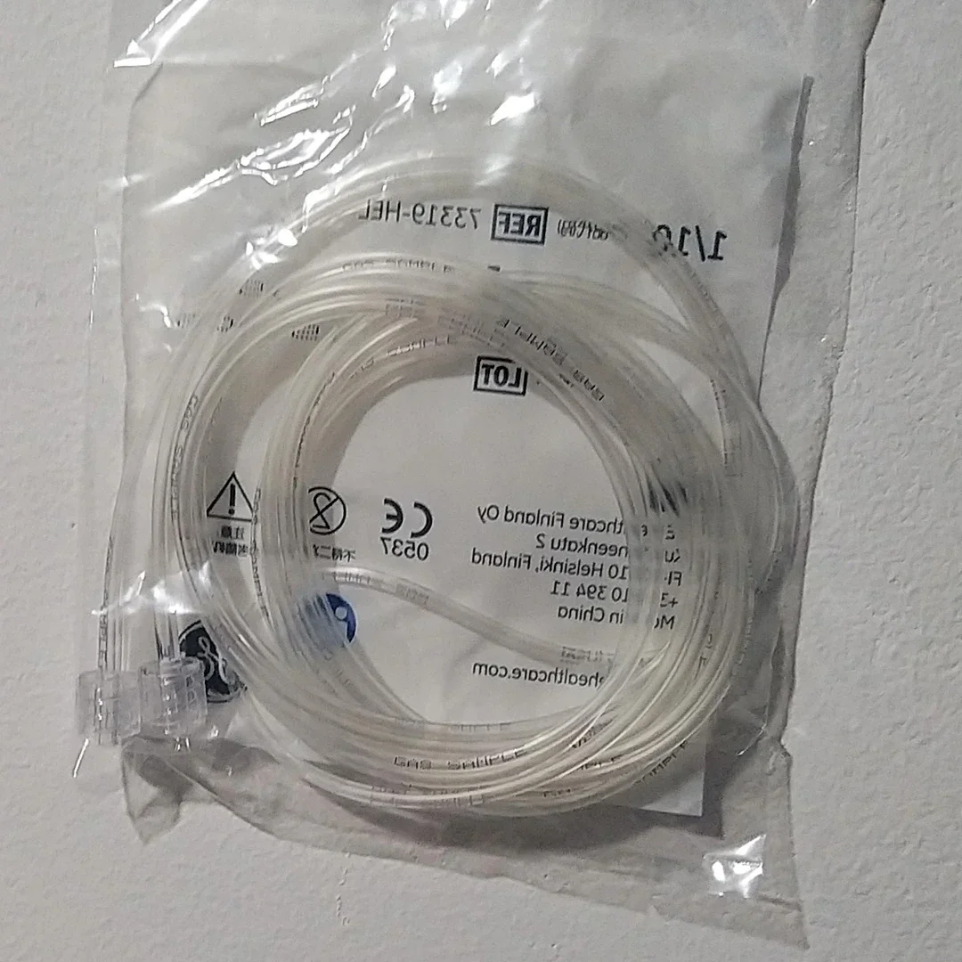 GE Original 73319-HEL Monitors CO2 End-tidal Carbon Dioxide Disposable Anesthetic Gas Sampling Tube