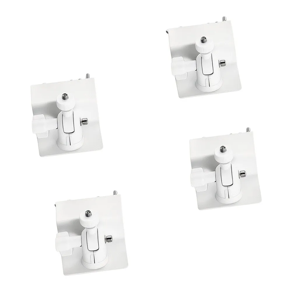 Adjustable White Aluminum Gutter Bracket for Camera Solar Panel Mounting on Gutters Railings No Drill Required