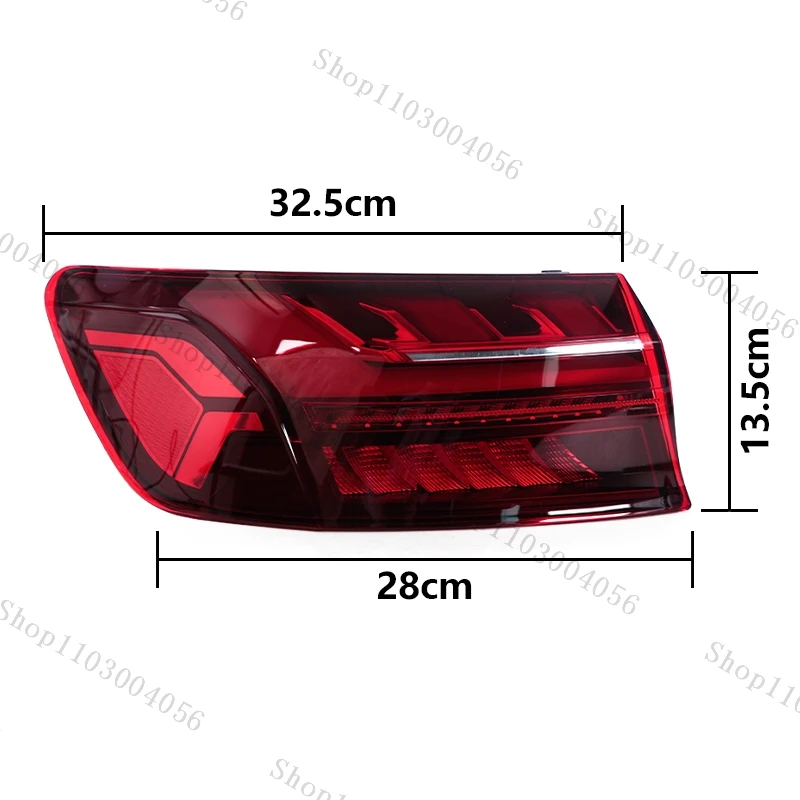 For Audi A4L A4 B9 2020 2021 2022 2023 LED Tail Light Warning Lights Reversing Lamp Brake Light Tail Lights Car Accessories