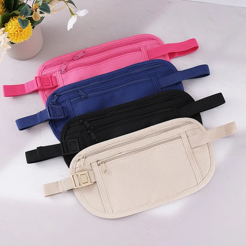 

Invisible Travel Waist Packs Pouch for Passport Money Belt Running Cycling Running Gym Sport Bag Secret Security Pack Waist Belt