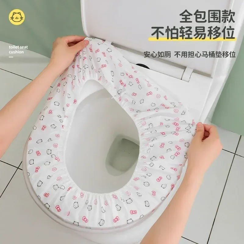 Disposable non-woven thickened double layer toilet seat cover home travel independent packaging seat cover