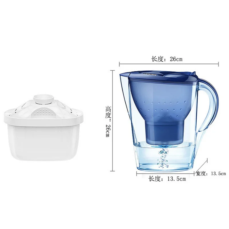 Бытовой фильтр-кастрюля 3,5 л, очиститель воды, чайник, фильтр-кастрюля, очистка воды с активированным углем, качество с фильтрующим устройством