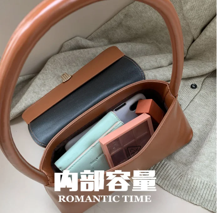 Französische Kleine Trendige Umhängetaschen für Damen 2025 Neuer Stil Modische Handtaschen Vielseitige und Stilvolle Umhängetasche Komplett – Detail 5