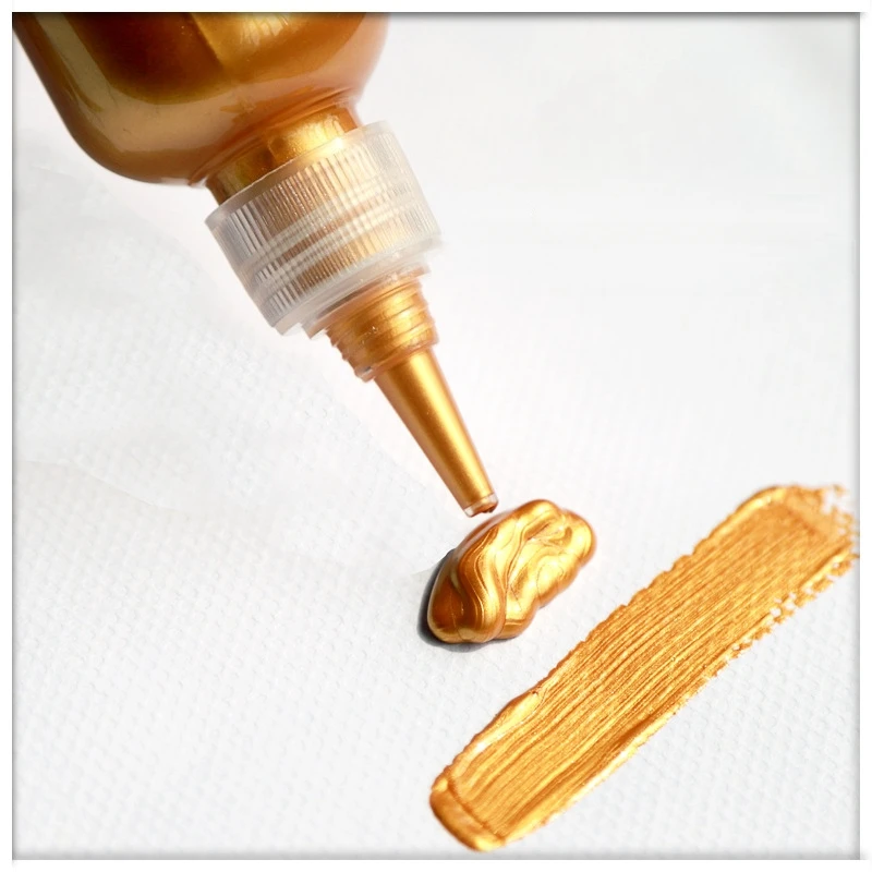 Acryl-Metallic-Pigment Goldenes Malpigment Wasserfeste Farbe für Graffiti und handgemalte Kunstwerke Perlglanz-Pigment – Detail 5