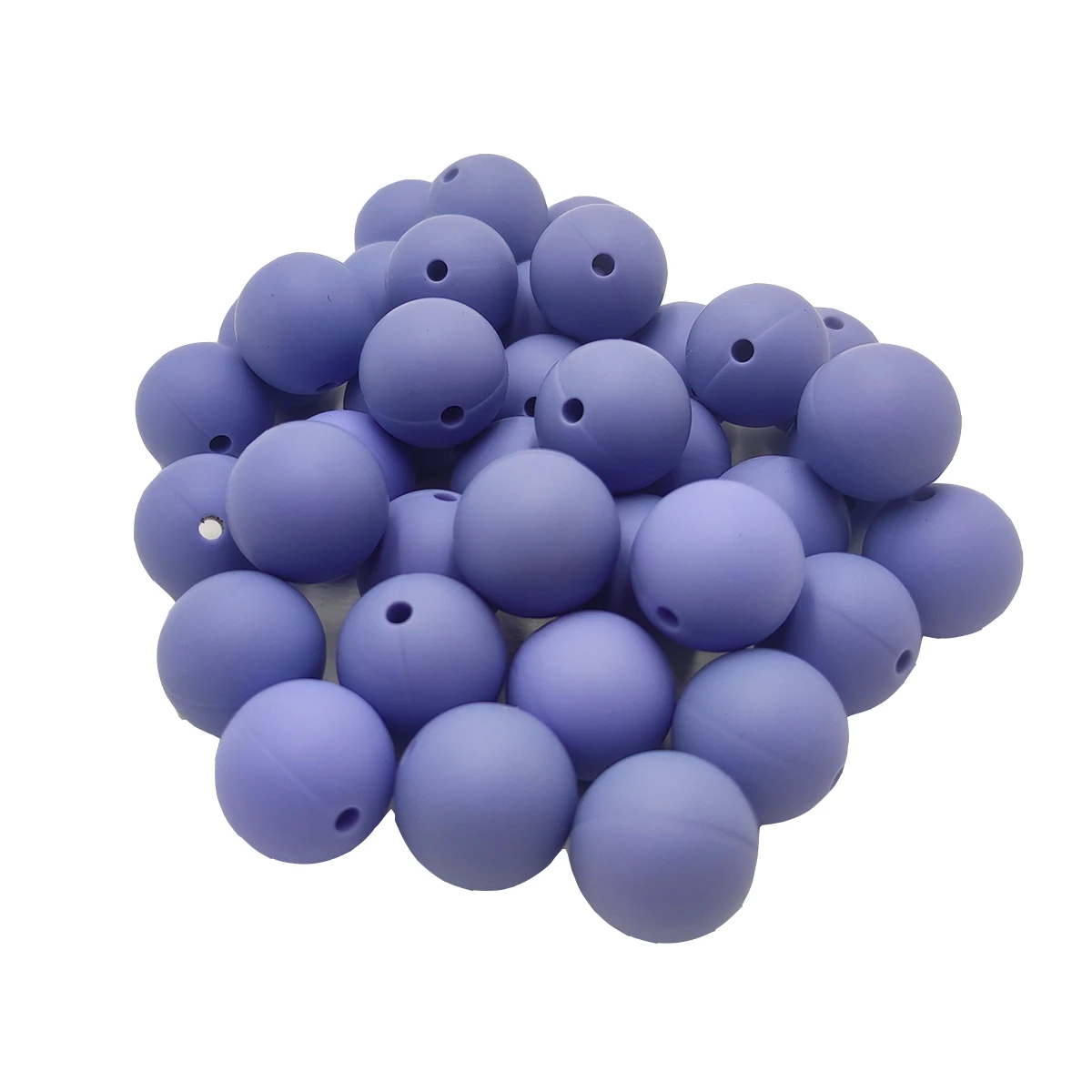 

100pc Brunnera Blu Color Silicone Round Bead 12/15mm Baby Teether Necklace Toy DIY Pacifier Chain Care Baby Teether BraceProduct