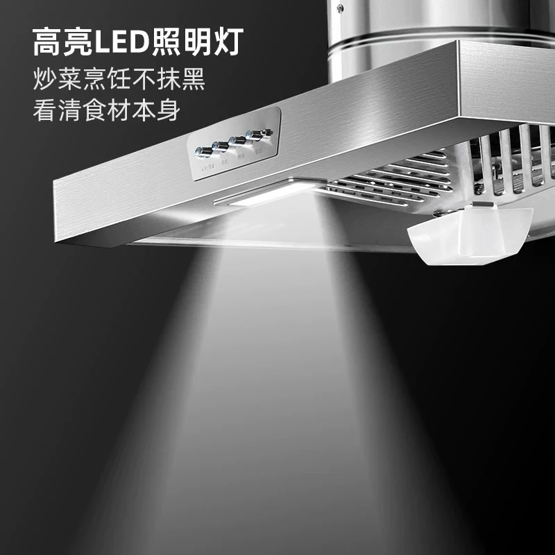 European Top Suction Range Hood, High Suction Kitchen Extractor Fan for Household Rental Kitchen